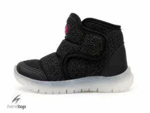 Bota  Deportiva Urbana con Abrojos negro/rosa