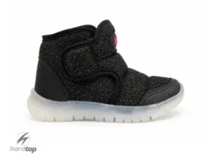 Bota  Deportiva Urbana con Abrojos negro/rosa