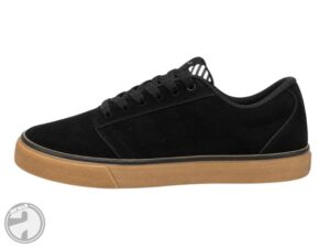 Zapatilla urbana de gamuza negra
