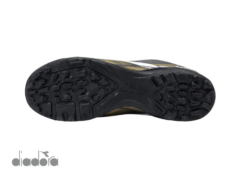 Botines futbol 5 diadora negro/dorado - Imagen 3