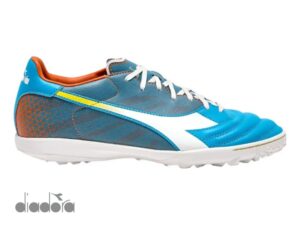 Botines futbol 5 diadora celeste/blanco