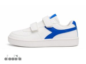Zapatillas deportivas con abrojo blanco/azul diadora