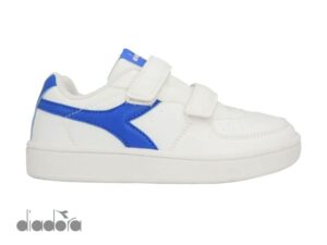 Zapatillas deportivas con abrojo blanco/azul diadora