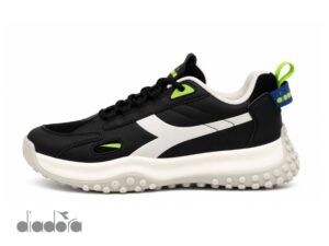 Zapatilla deportiva de ecocuero diadora negro