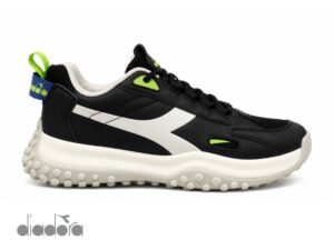 Zapatilla deportiva de ecocuero diadora negro