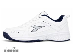 Zapatilla deportiva de ecocuero diadora blanco/azul