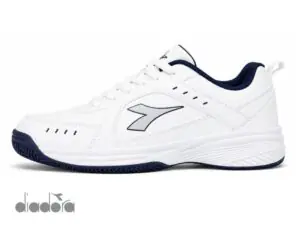 Zapatilla deportiva de ecocuero diadora blanco/azul