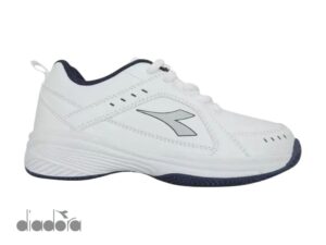 Zapatilla deportiva de ecocuero diadora blanco/azul