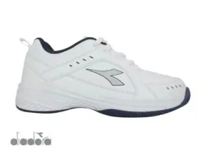 Zapatilla deportiva de ecocuero diadora blanco/azul