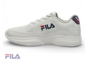 Zapatillas deportivas tipo tenis de ecocuero blanca