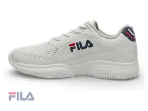 Zapatillas deportivas tipo tenis de ecocuero blanca
