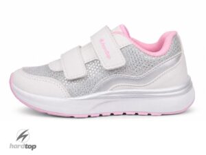 Zapatillas urbanas con abrojo blanco/rosa