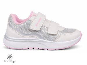 Zapatillas urbanas con abrojo blanco/rosa