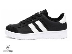 Zapatillas urbanas de ecocuero negro/blanco