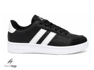 Zapatillas urbanas de ecocuero negro/blanco