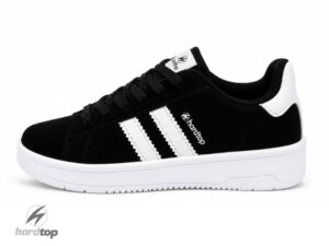Zapatillas urbanas gamuzadas negro/blanco
