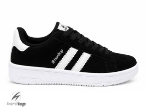Zapatillas urbanas gamuzadas negro/blanco