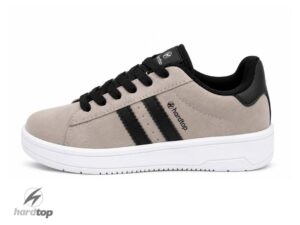 Zapatillas urbanas gamuzadas gris/negro
