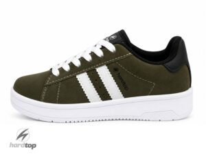 Zapatillas urbanas gamuzadas verdes