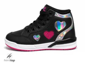 Bota urbana de Ecocuero Negro/Rosa