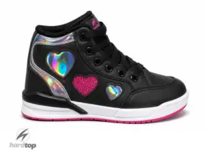 Bota urbana de Ecocuero Negro/Rosa