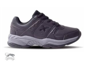 Zapatilla deportiva tipo tenis de ecocuero negra