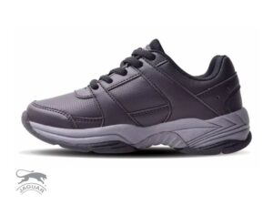 Zapatilla deportiva de ecocuero negra