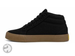Zapatilla urbana tipo botita de lona negra