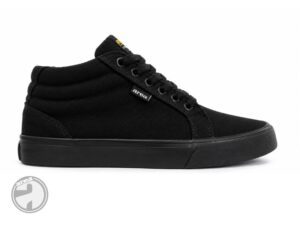 Zapatilla urbana tipo botita de lona negra