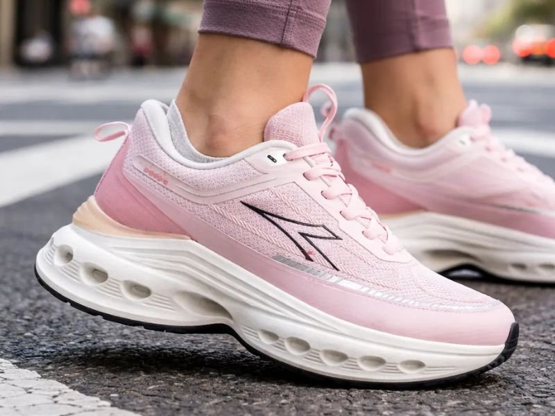 Zapatillas Deportivas Diadora Veloce en Rosa - Imagen 3
