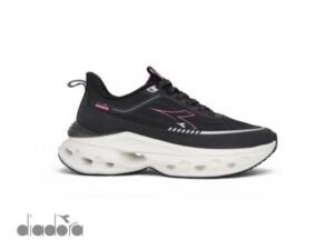 Zapatillas Deportivas Diadora Veloce en Negro y Rosa